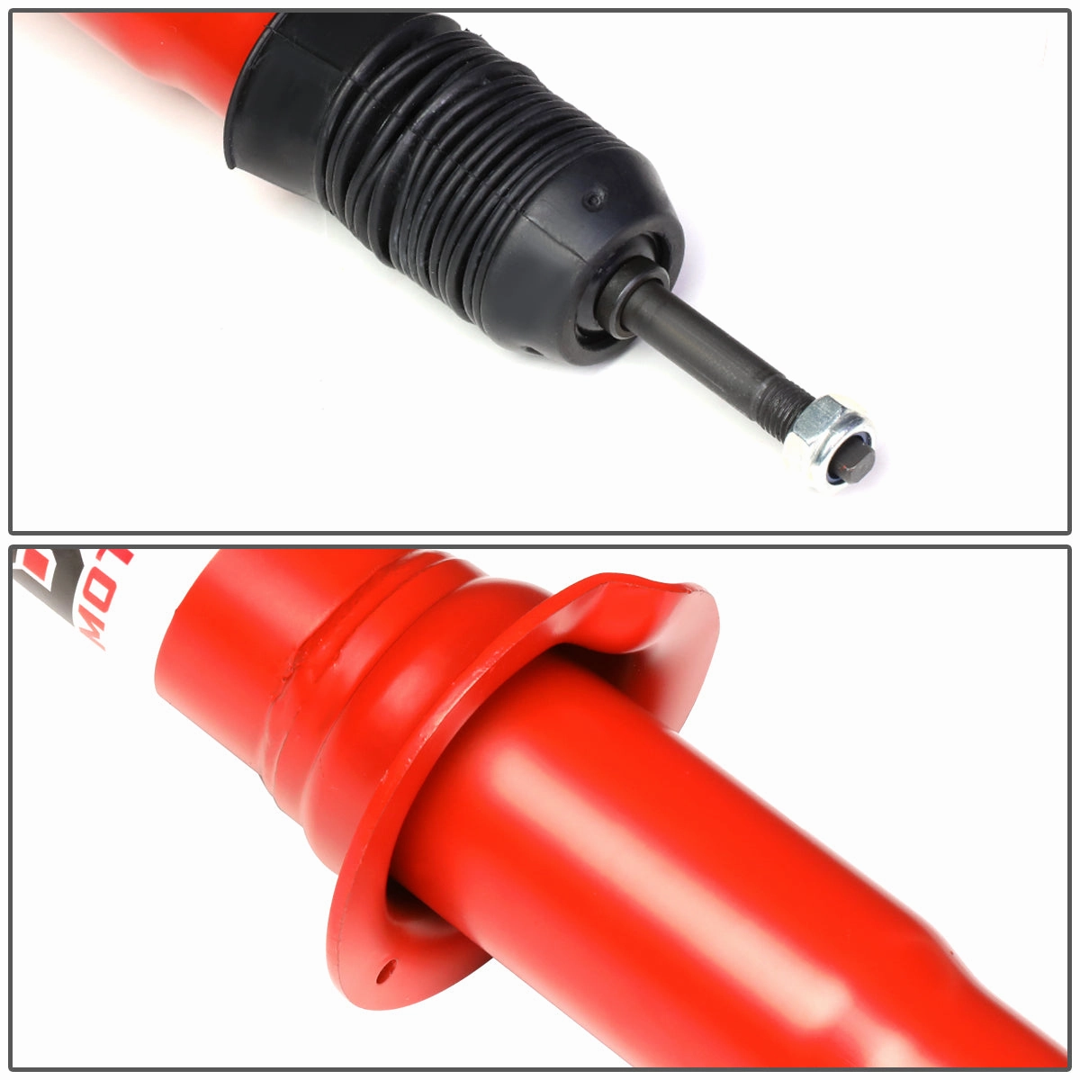 00-07 Toyota Sequoia Tundra Front Gas Shock Absorber - Red - Stainless Steel