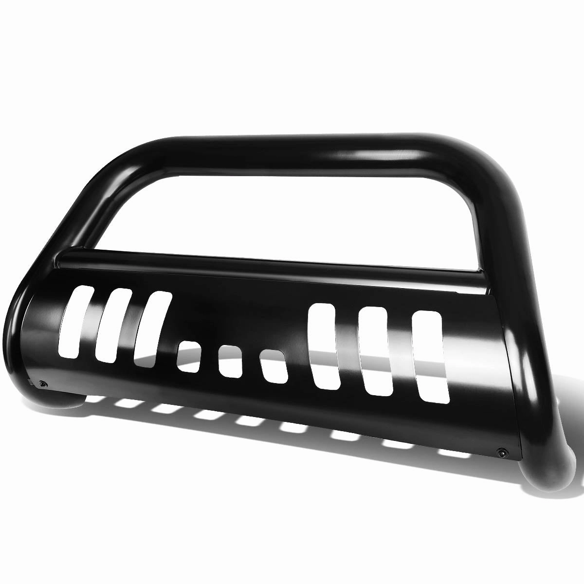 00-07 Toyota Tundra Sequioa Bull Bar w/Skid Plate - Stainless Steel - Black