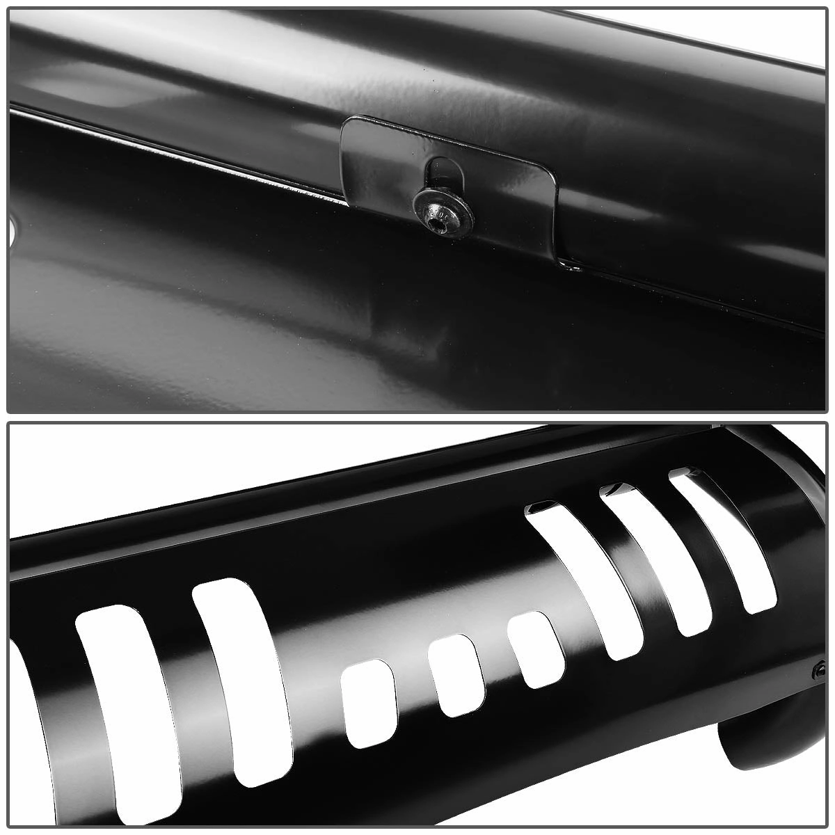 00-07 Toyota Tundra Sequioa Bull Bar w/Skid Plate - Stainless Steel - Black