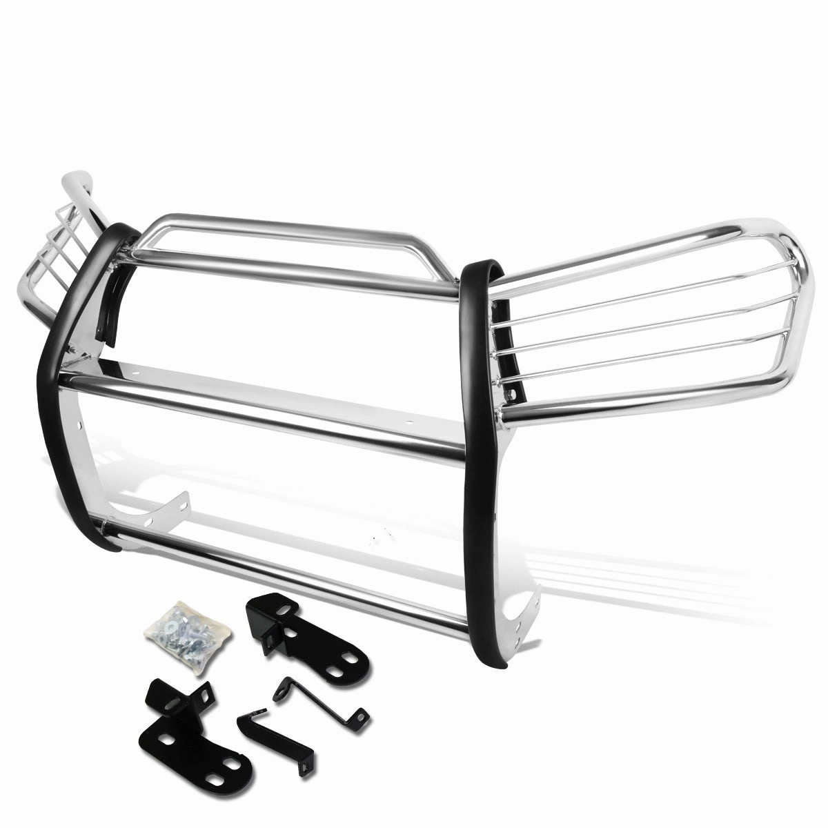 01-05 Toyota RAV4 Brush Grille Guard - Stainless Steel