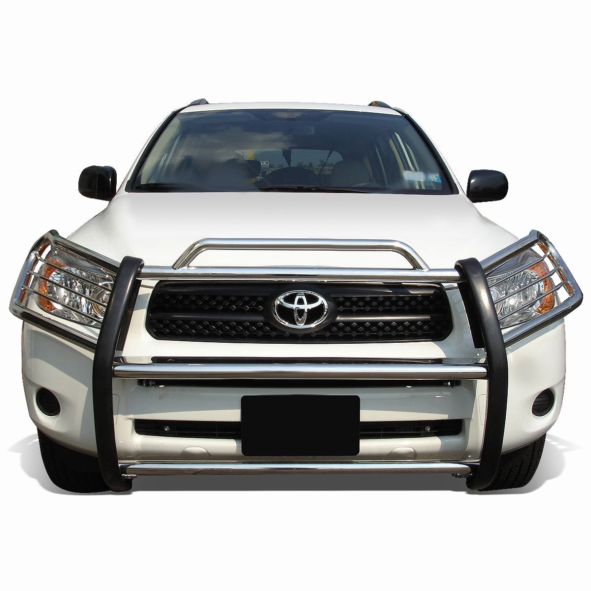 01-05 Toyota RAV4 Brush Grille Guard - Stainless Steel