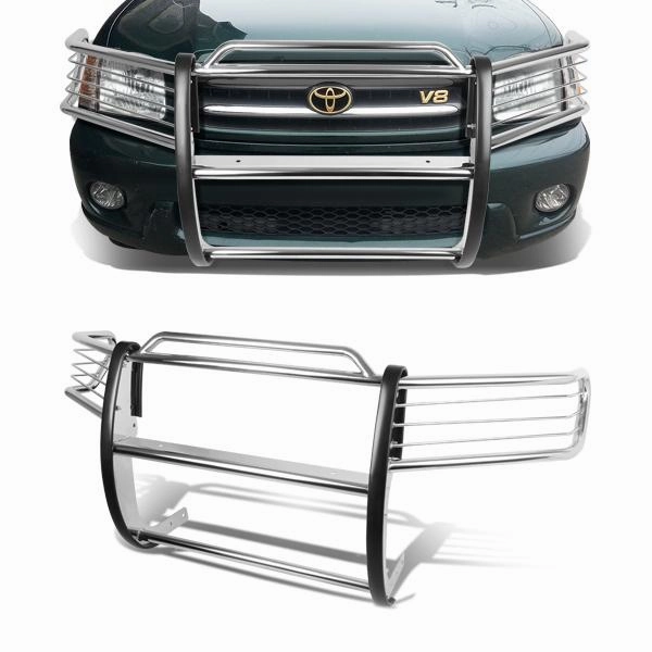 01-07 Toyota Sequoia Brush Grille Guard - Stainless Steel
