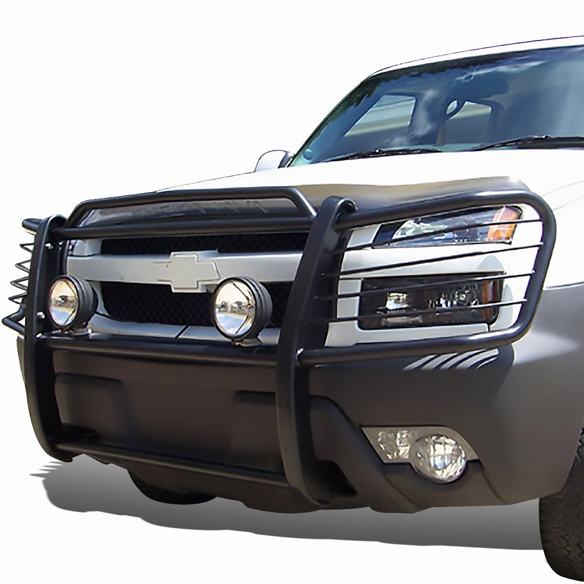 02-06 Chevy Avalanche 1500 Brush Grille Guard - Steel - Black