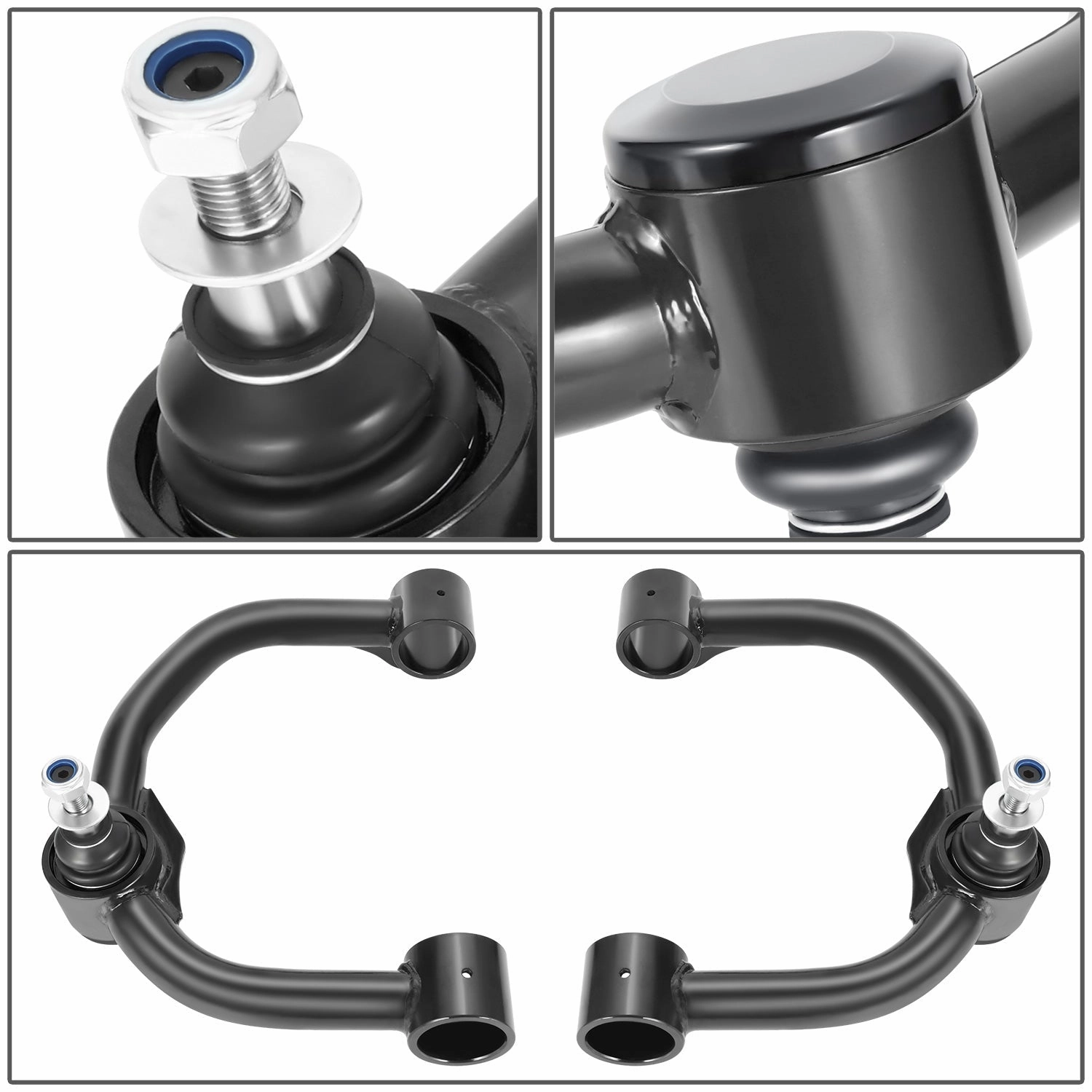 04-22 Ford F150 Lincoln Mark Lt 2-4 in. Lifted Front Upper Control Arms (Black)