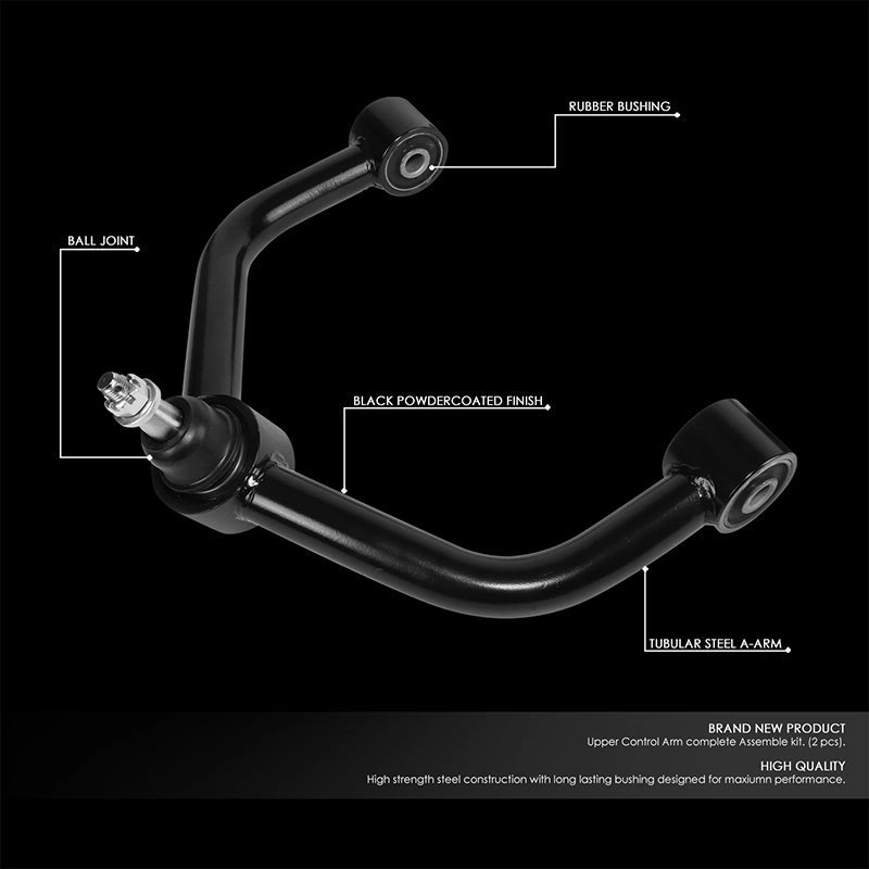09-22 Dodge Ram 1500 2 in. -4 in. Lift Front Upper Control Arms - Black