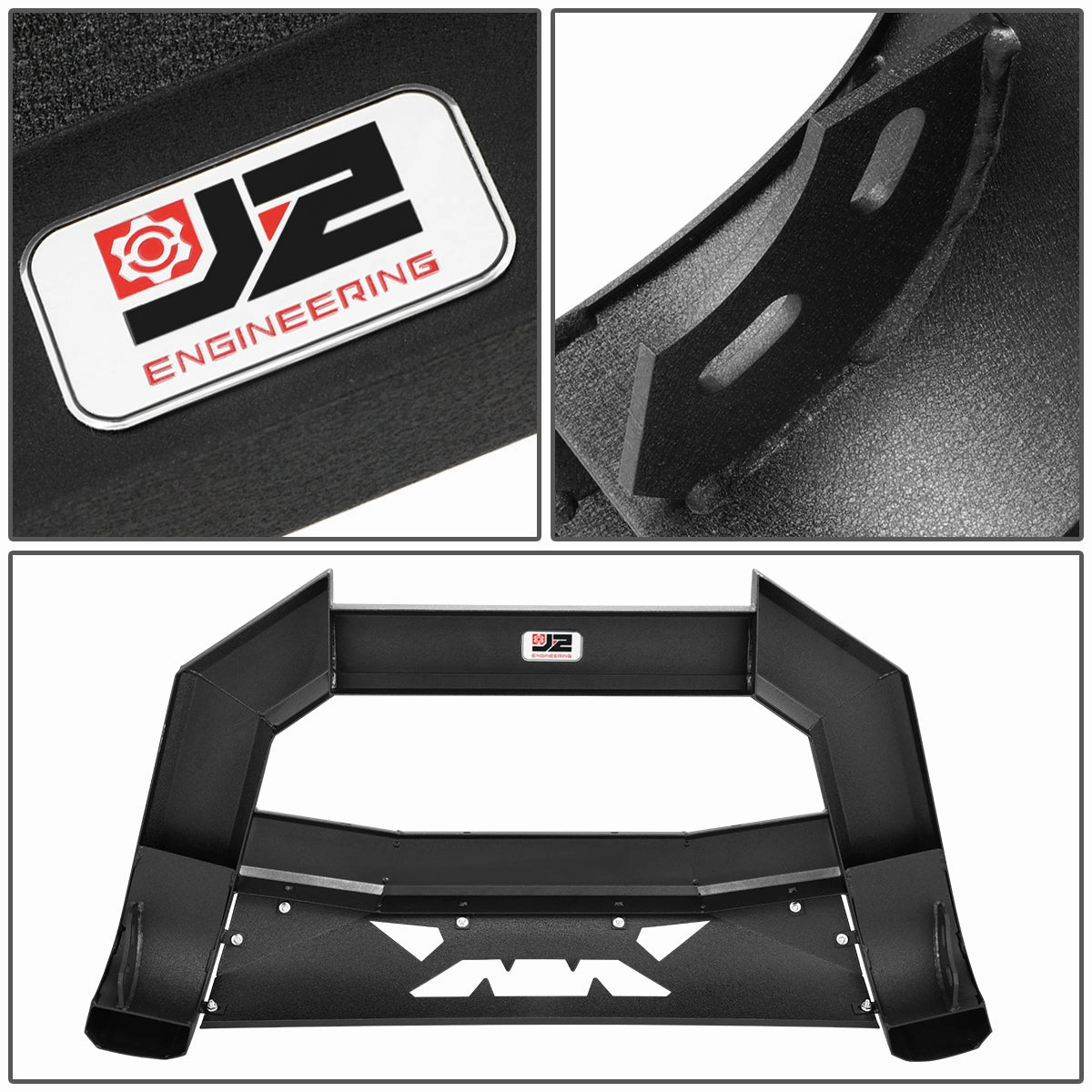09-22 Ram 1500 (Classic) Bat Face Front Bumper Grille Guard - Carbon Steel