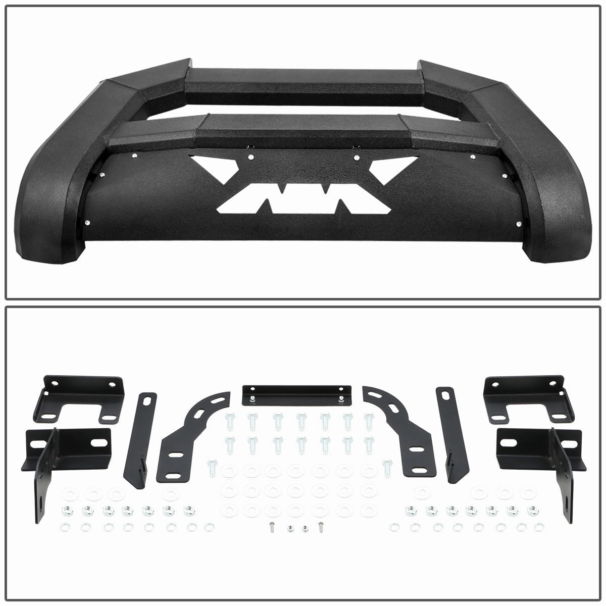 09-22 Ram 1500 (Classic) Bat Face Front Bumper Grille Guard - Carbon Steel