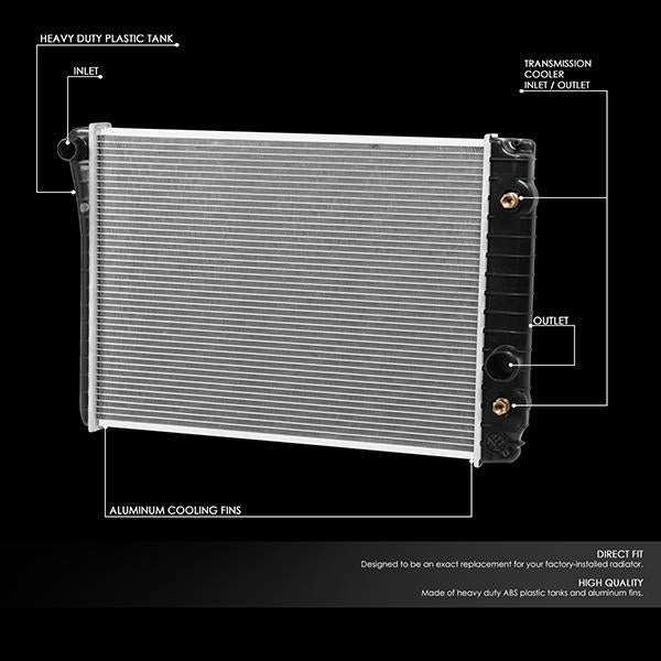 1052 Replacement Radiator<br>89-96 Chevy Corvette 5.7L V8 AT/MT