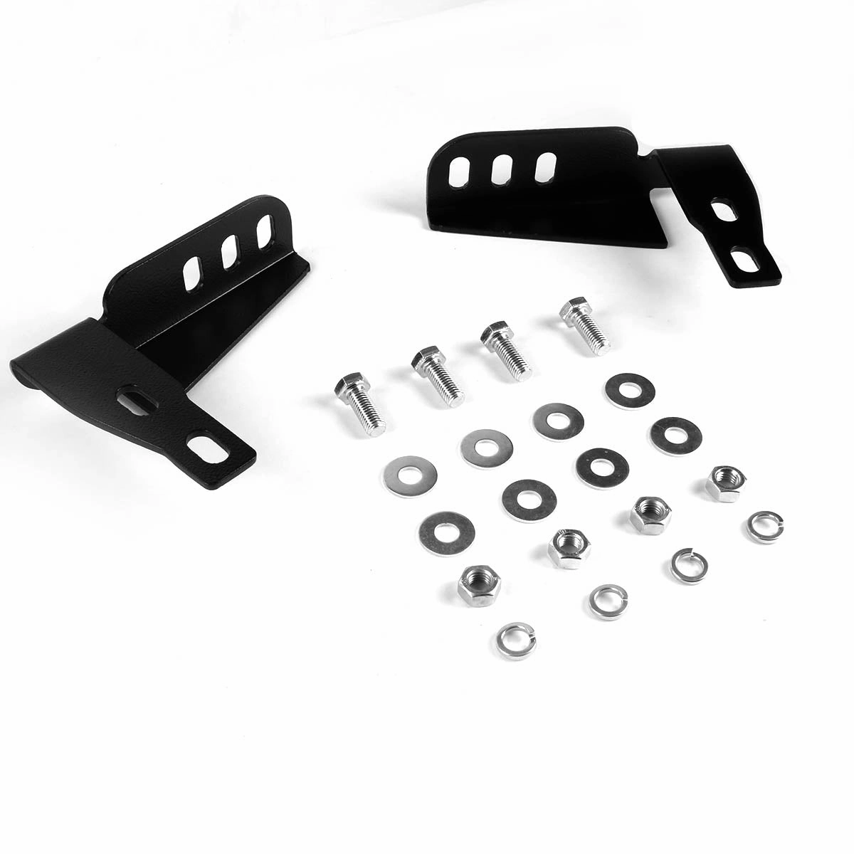 10-16 Toyota 4Runner Bull Bar w/Skid Plate - Stainless Steel - Black