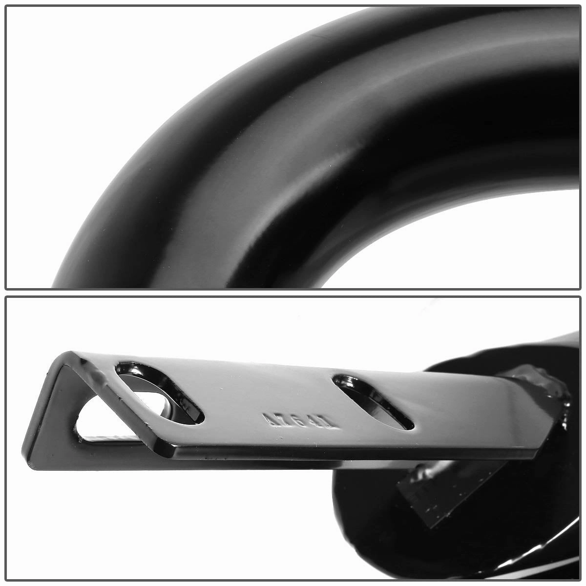 10-16 Toyota 4Runner Bull Bar w/Skid Plate - Stainless Steel - Black