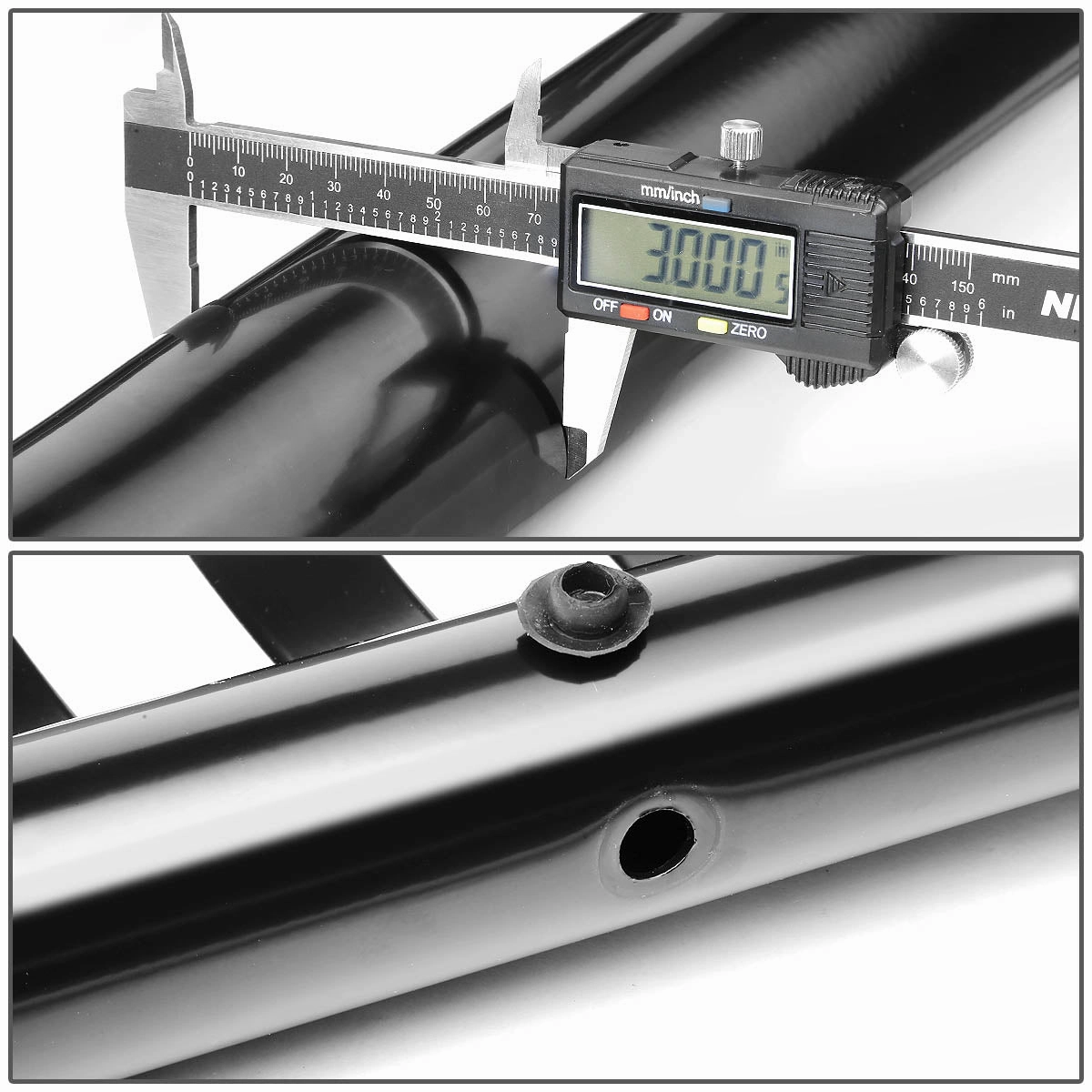 10-18 Dodge Ram 2500 3500 Bull Bar w/Skid Plate - Stainless Steel - Black