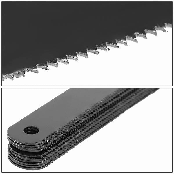 10-Pack 12 in. 24-TPI Durable Carbon Steel Hacksaw Blades