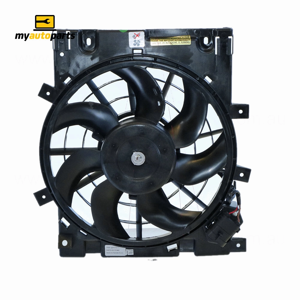 12 v Radiator Fan Assembly Aftermarket Suits Holden Astra AH 2004 to 2009 1.8L Petrol