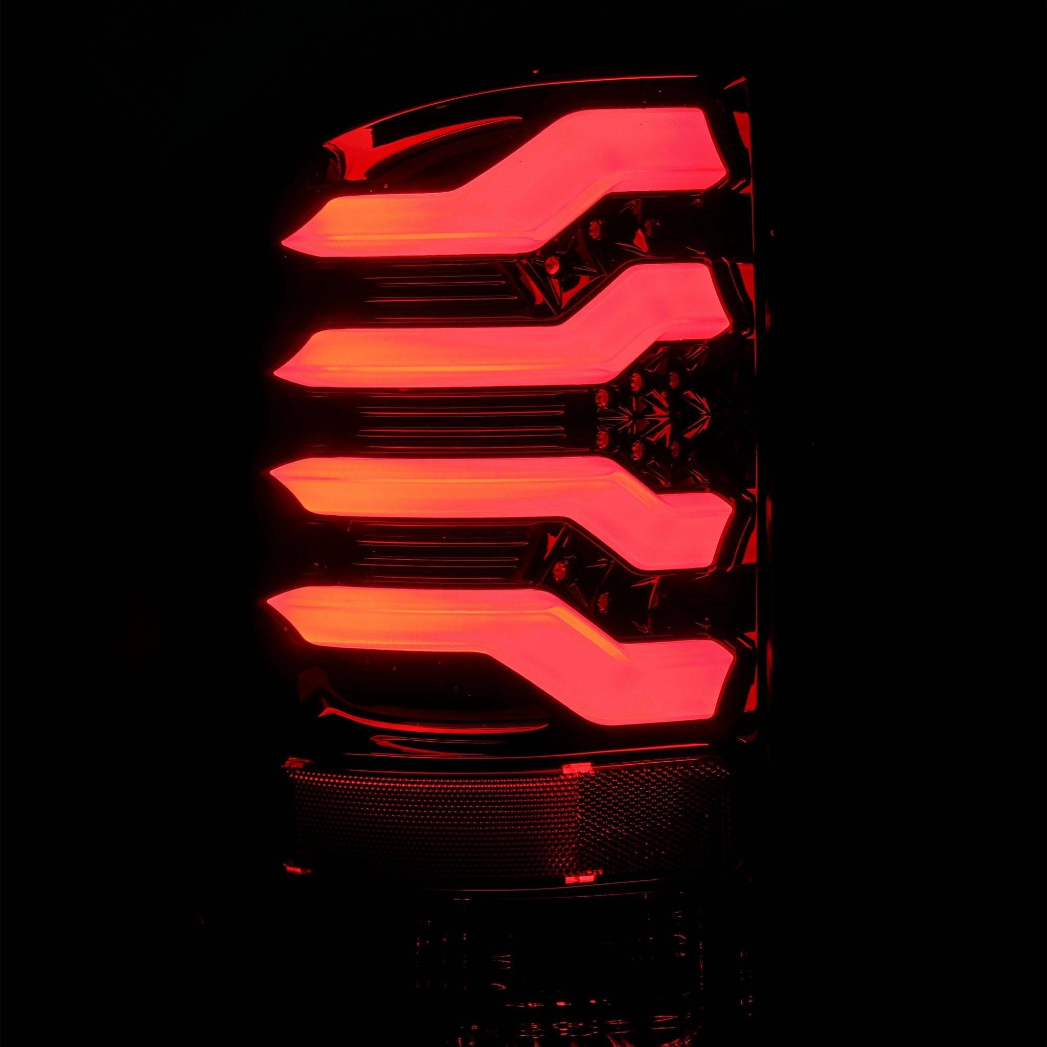 14-18 GMC Sierra 1500/2500HD/3500HD PRO-Series LED Tail Lights Red Smoke