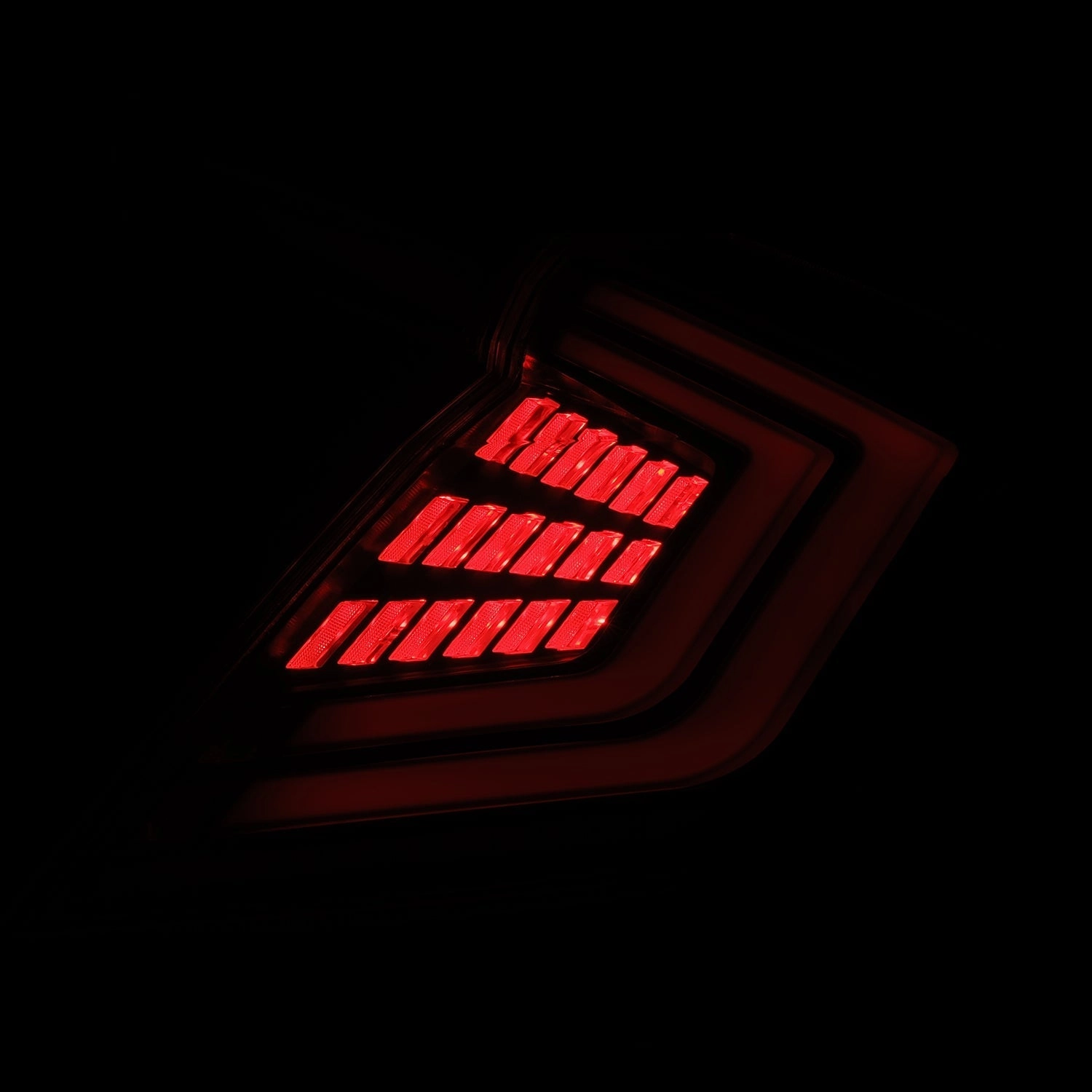 16-21 Honda Civic Hatchback NOVA-Series Prismatic LED Tail Lights Black
