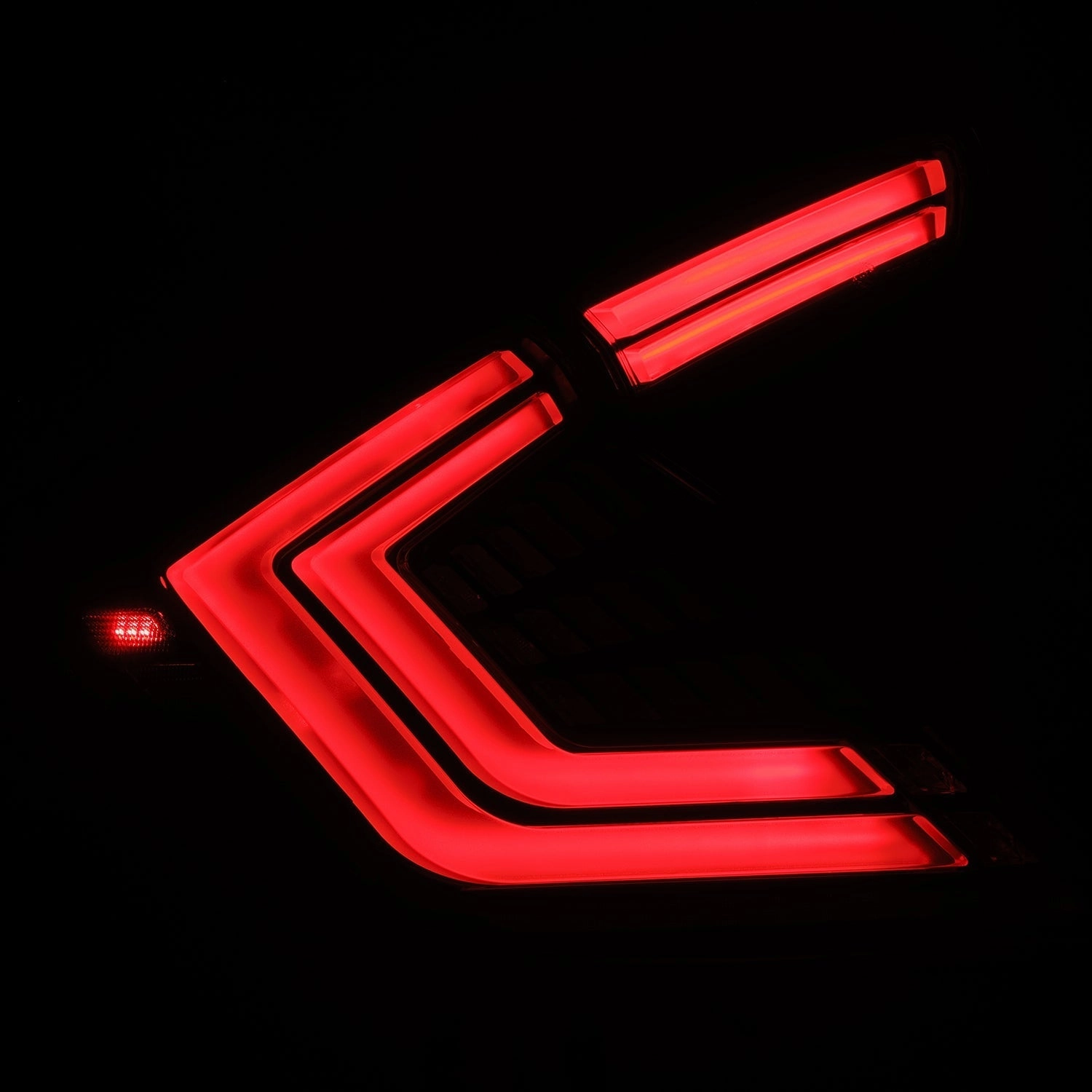 16-21 Honda Civic Hatchback NOVA-Series Prismatic LED Tail Lights Black Smoke