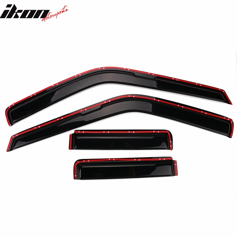 1990-1995 Nissan Pathfinderin Smoke In-Channel Window Visors Acrylic