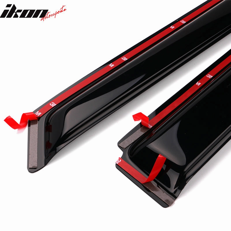 1990-1995 Nissan Pathfinderin Smoke In-Channel Window Visors Acrylic