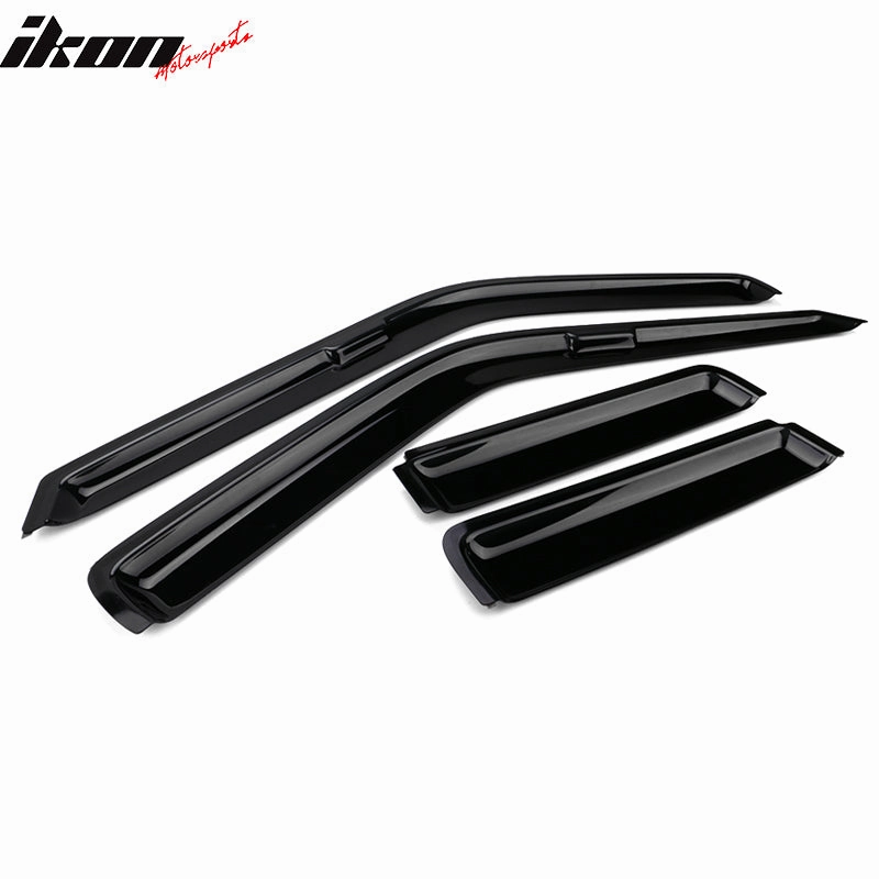 1990-1995 Nissan Pathfinderin Smoke In-Channel Window Visors Acrylic