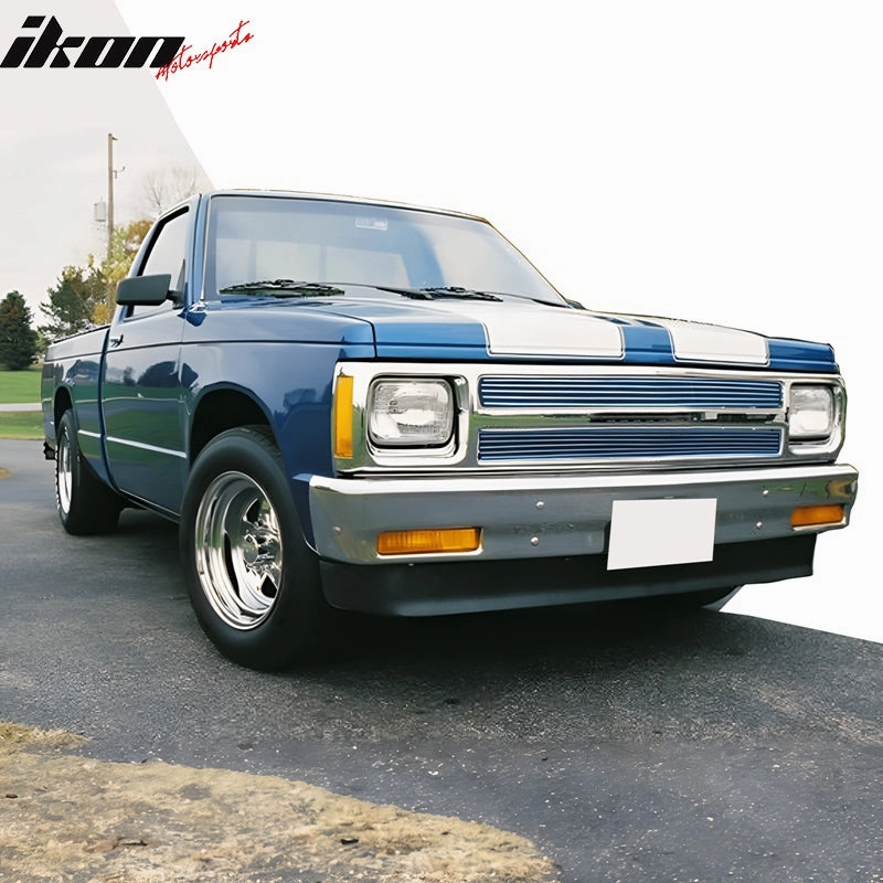 1991-1993 Chevrolet S10 Polished Silver Front Grile Insert Aluminum