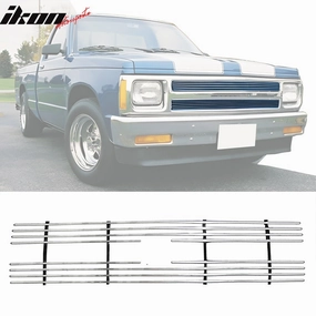 1991-1993 Chevrolet S10 Polished Silver Front Grile Insert Aluminum