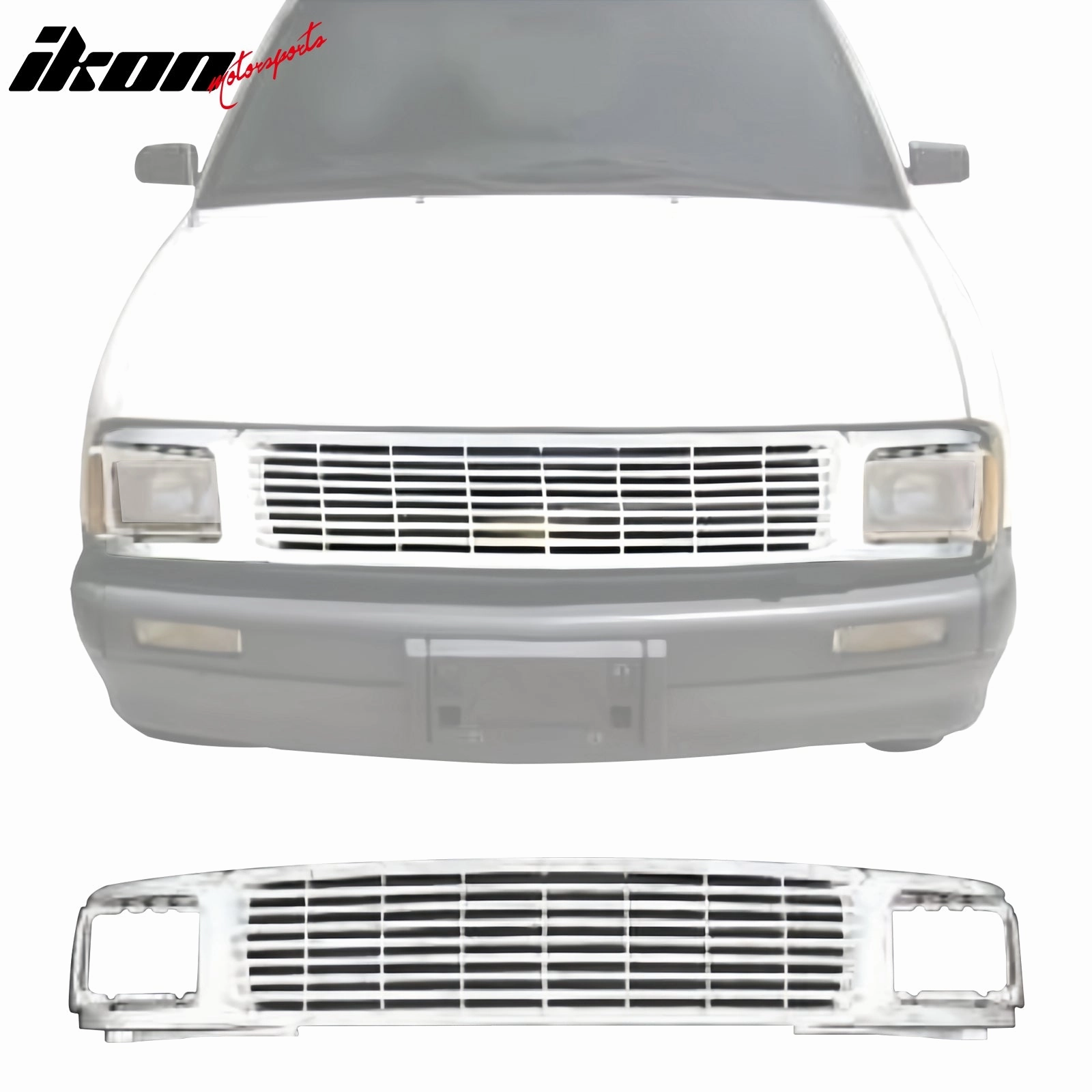 1994-1997 Chevrolet S10 Billet Style Front Grille Bumper Grill Chrome