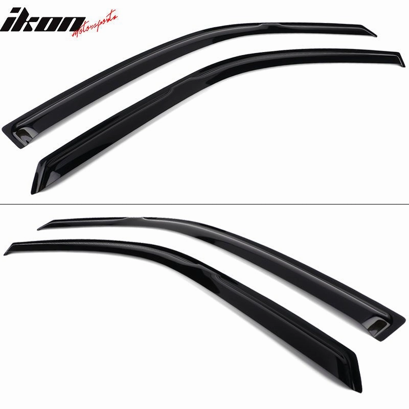 1994-1997 Honda Accord Slim Style Smoke Tinted Window Visors Acrylic