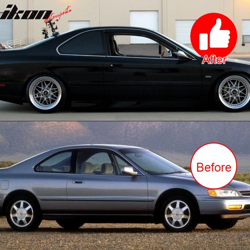 1994-1997 Honda Accord Slim Style Smoke Tinted Window Visors Acrylic