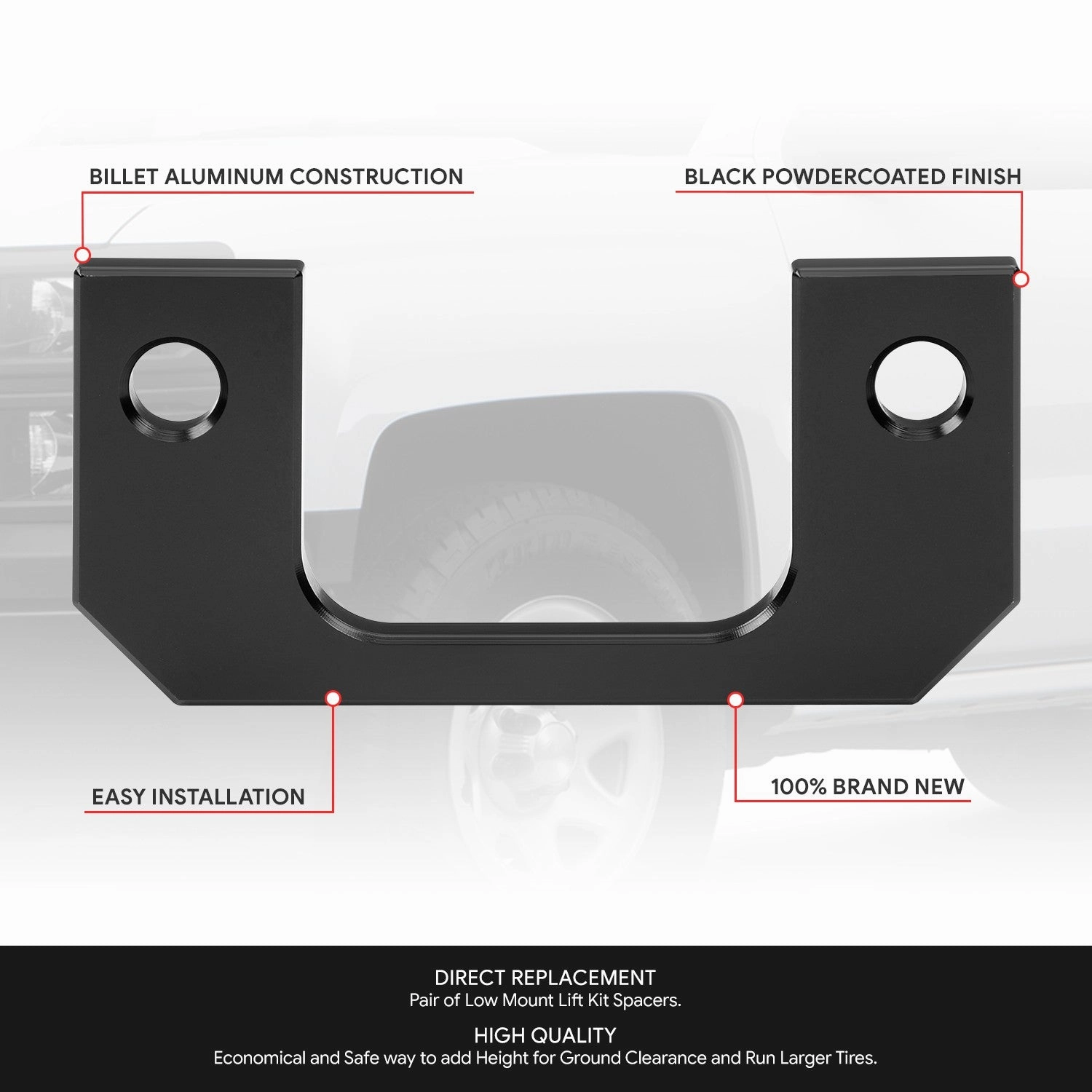 1/2in. Front Leveling Suspension Lift Kits <br> 07-22 Chevy/GMC Silverado Sierra 1500