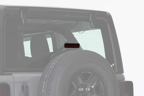 1 Pc Carbon Fiber Look Third Brake Light Cover <br>19-23 Jeep Wrangler