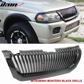 2000-2004  Mitsubishi Montero Sport Unpainted Vertical Hood Grille ABS