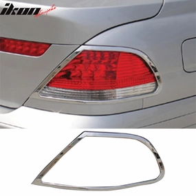 2002-2005 BMW E65 7 Series Chrome Rear Tail Light Bezel Cover Trim ABS