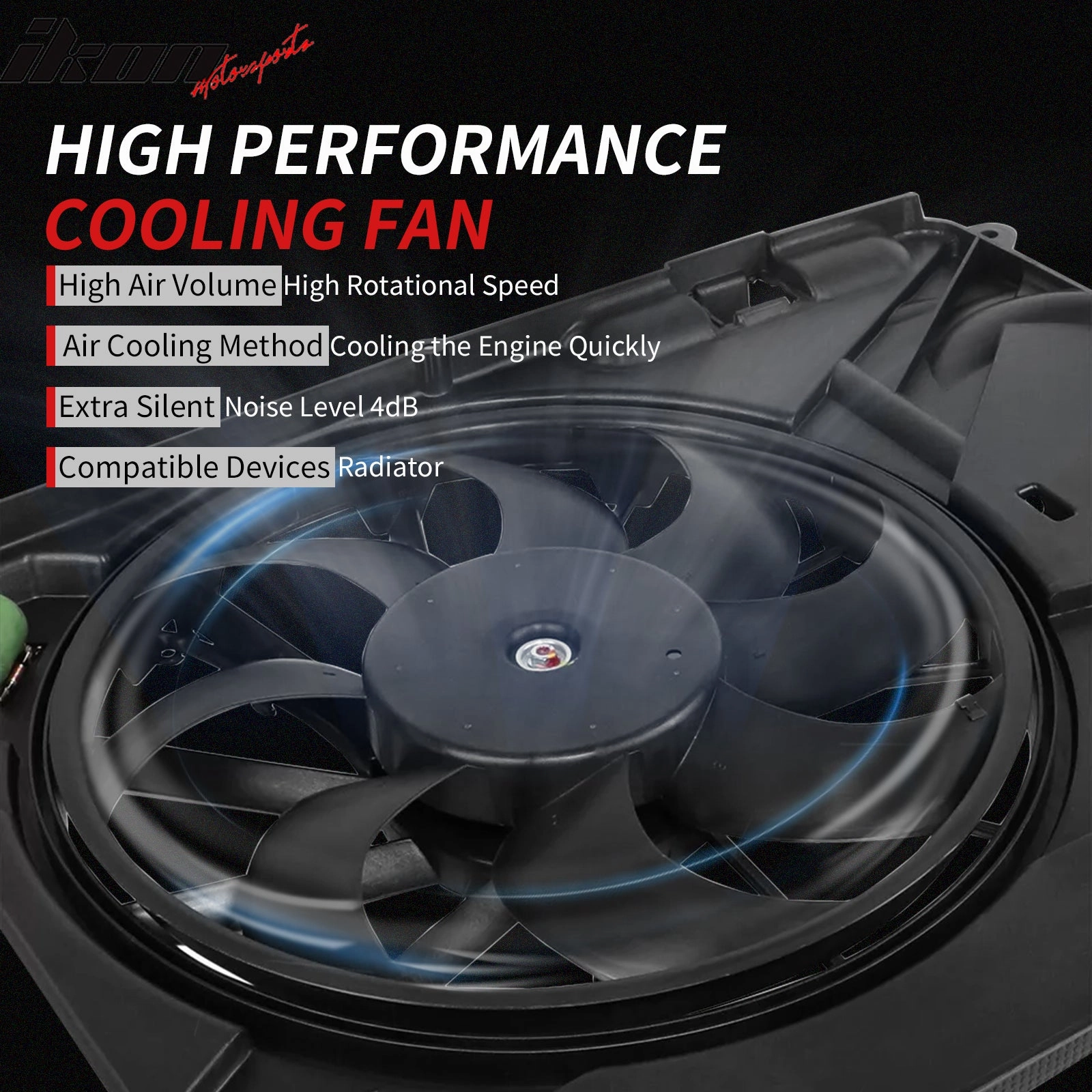 2003-2004 Honda Pilot 3.5L 01-02 Acura MDX 3.5L Radiator Cooling Fan