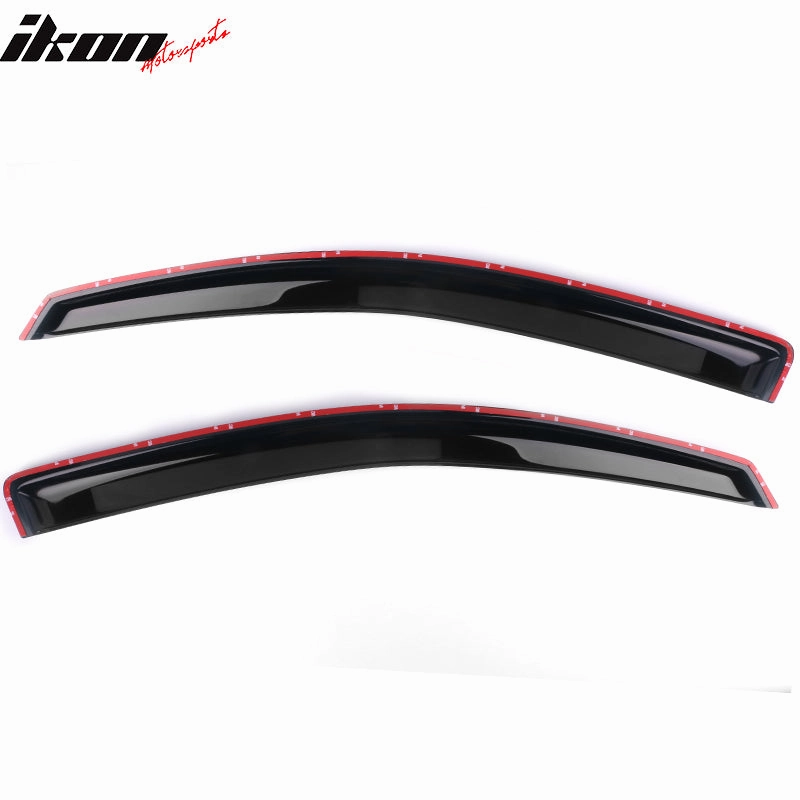 2004-2015 Nissan Titan Smoke Tinted Slim Style Visor Windows Acrylic