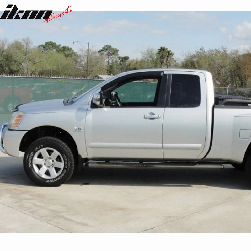 2004-2015 Nissan Titan Smoke Tinted Slim Style Visor Windows Acrylic