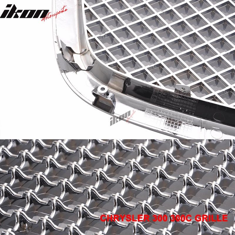 2005-2010 Chrysler 300C 300C Bently Mesh Style Grille With Emblem ABS