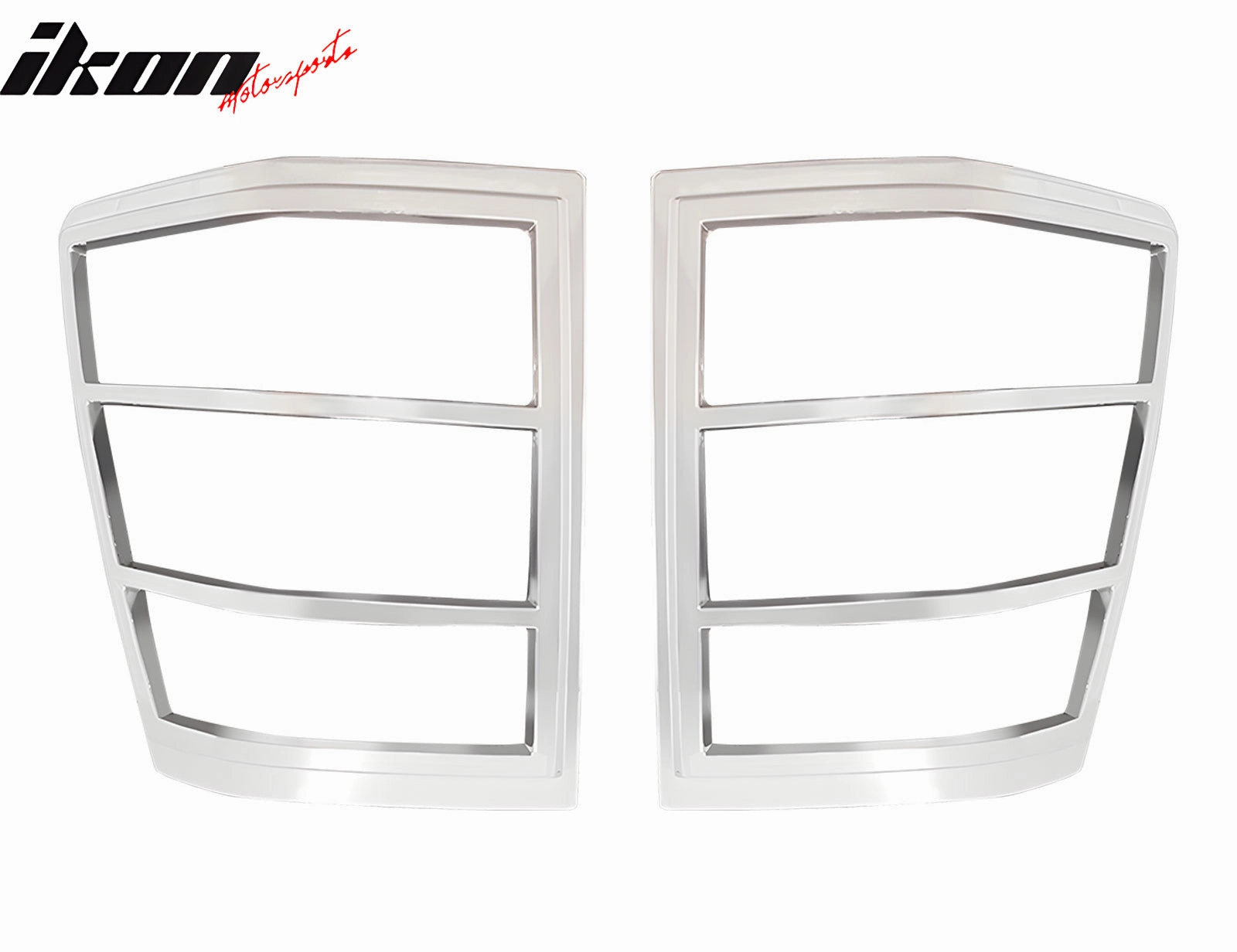 2005-2010 Jeep Grand Cherokee Chrome 2PCS Tail Lights Bezel Covers ABS