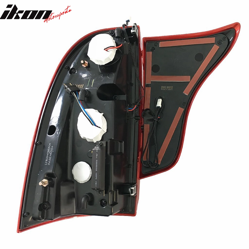 2005-2015 Toyota Tacoma Smoke Lens Chrome Housing LED Tail Lights