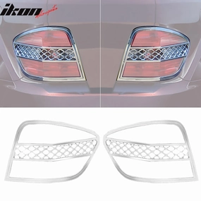 2006-2011 Benz ML Class W164 Chrome 2PCS Tail Lights Bezel Covers ABS