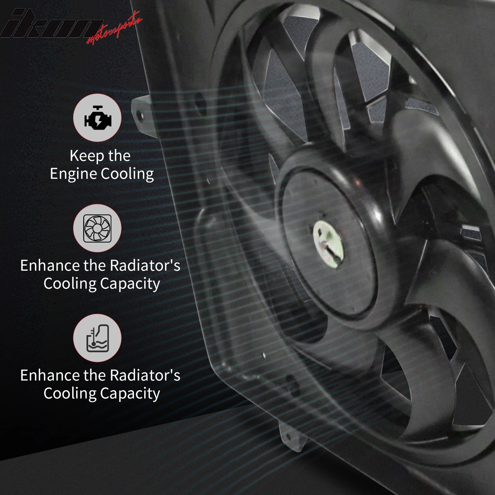 2006-2012 Lexcus IS250 10-12 IS250C 2.5L OE Style Radiator Cooling Fan