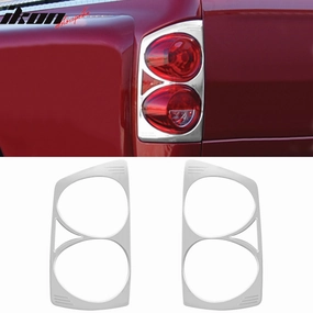 2007-2008 Dodge Ram Rear Taillight Lamps Frames Trim Chrome ABS 2PCS