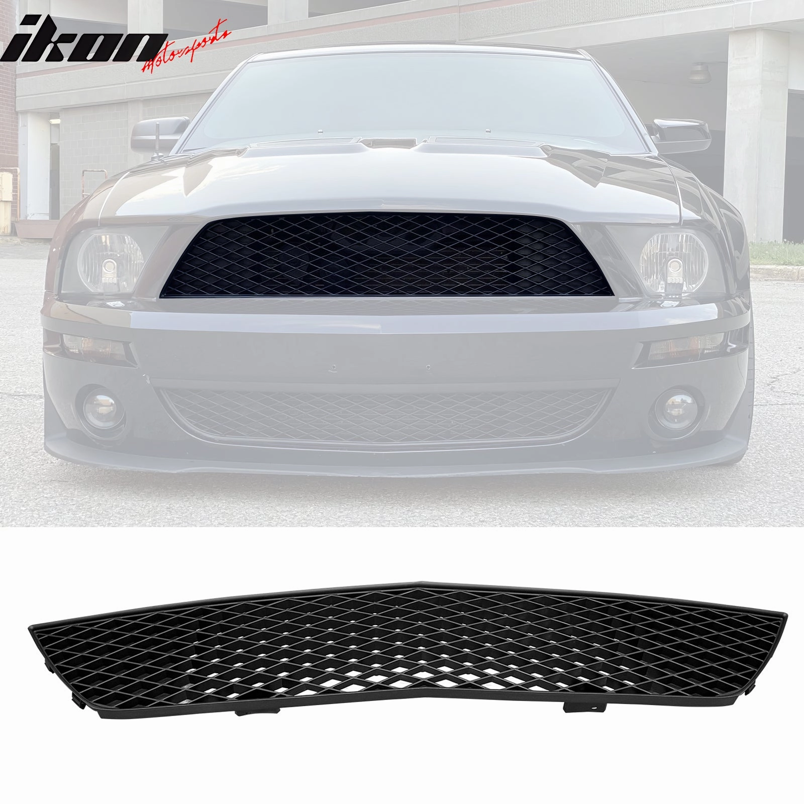 2007-2009 Ford Mustang GT500 OE Front Bumper Upper Lower Grilles ABS