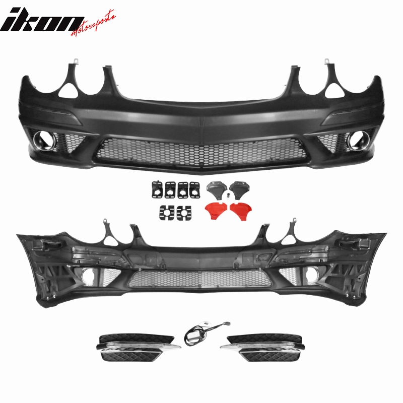 2007-2009 Mercedes-Benz W211 E Class Front Bumper with Grille LED DRL