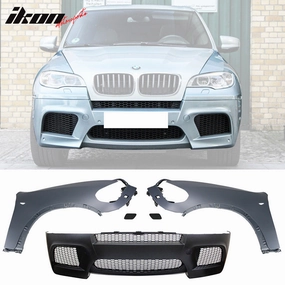 2007-2010 E70 Pre-LCI X5M Front Bumper Cover Conversion Fender PP