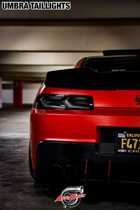 2012-2013 CHEVY CAMARO UMBRA LED TAILLIGHTS GLOSS BLACK/SMOKE LENS   CUSTOM HARNESS