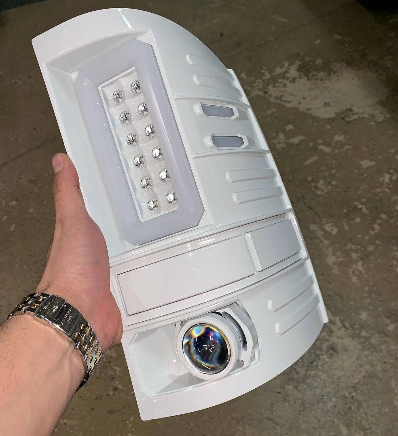 2014-2019 GMC Sierra 1500/2500/3500 RECON Clear Lens (Paintable) OLED Tail Lights (Replaces Factory Halogen Tail Lights)