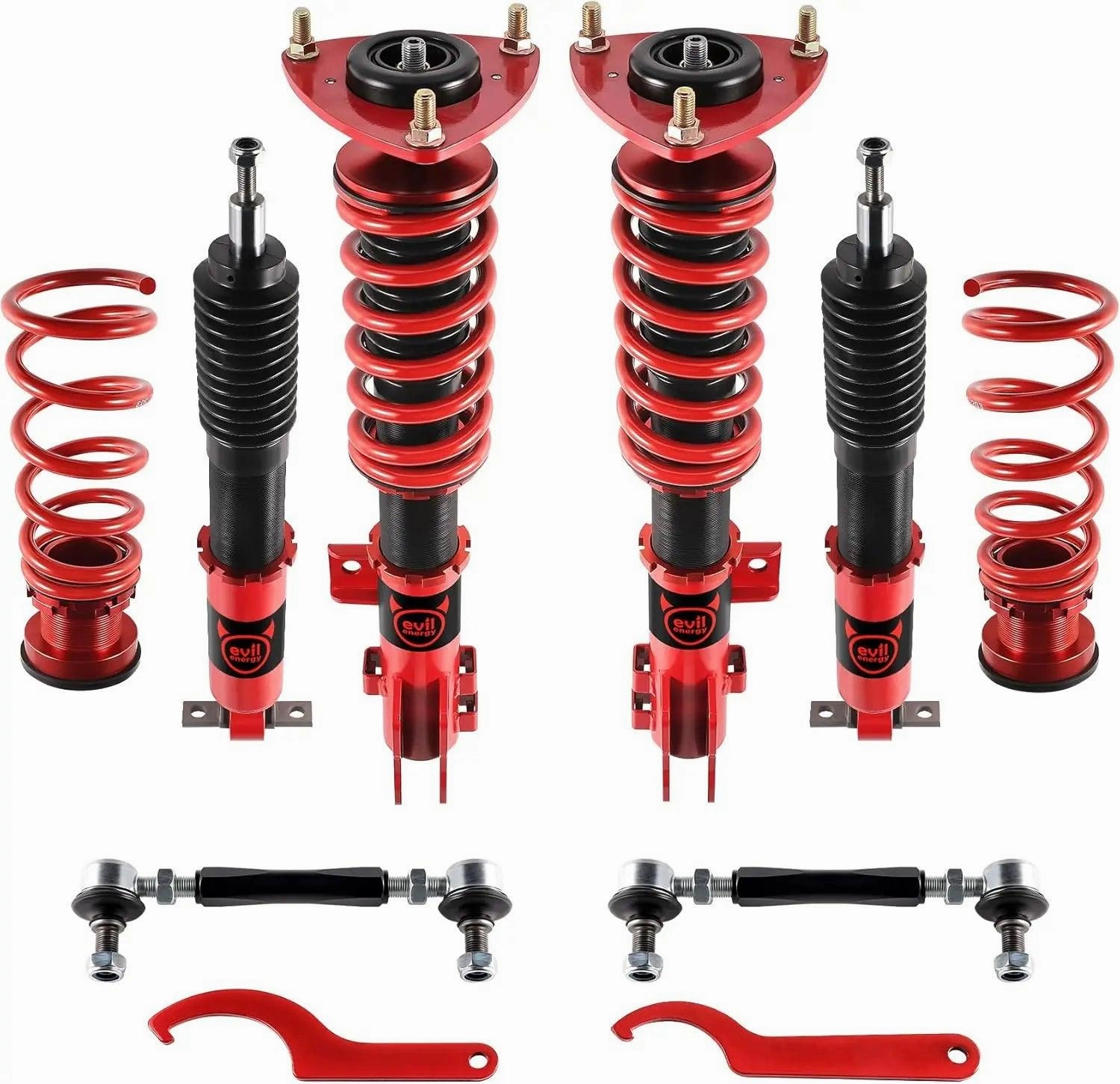 2015-2023 Ford Mustang GT & Ecoboost S550 non Magnaride or Shelby Coilover Shock Absorbers 4PC