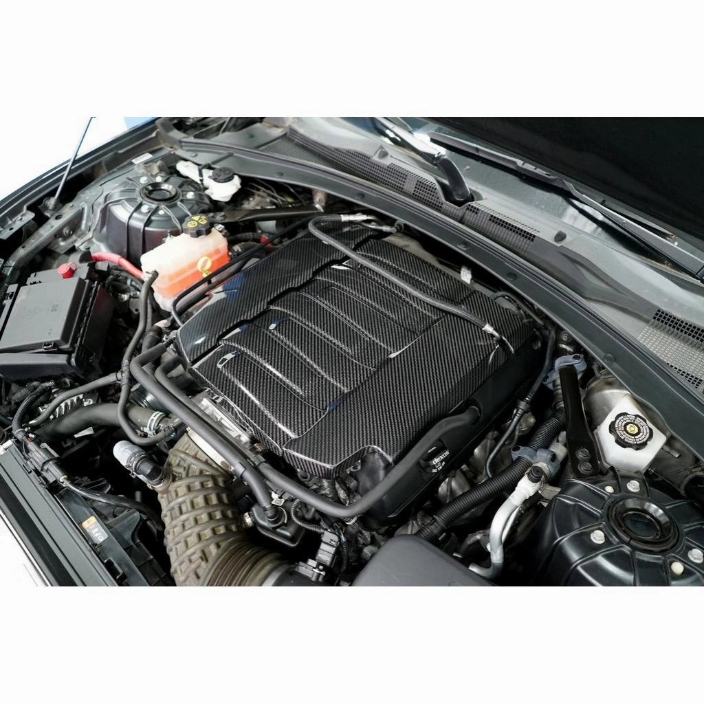 2016-2024 Chevy Camaro Gloss Carbon Fiber SS LT1 Engine Cover Set