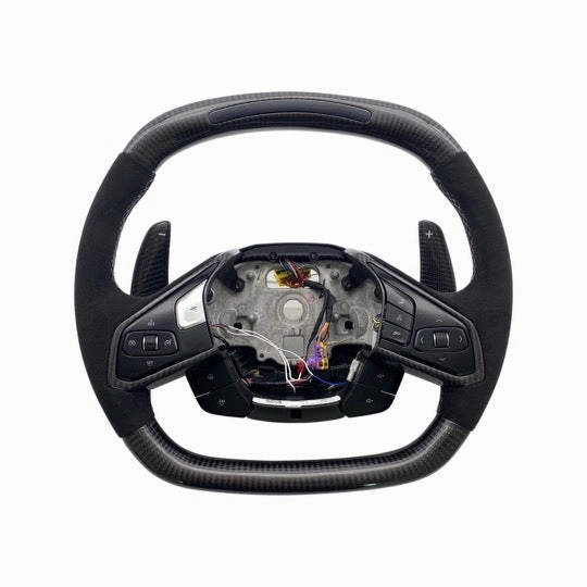2020-2024 Chevy Corvette C8 Custom Carbon Fiber Steering Wheel