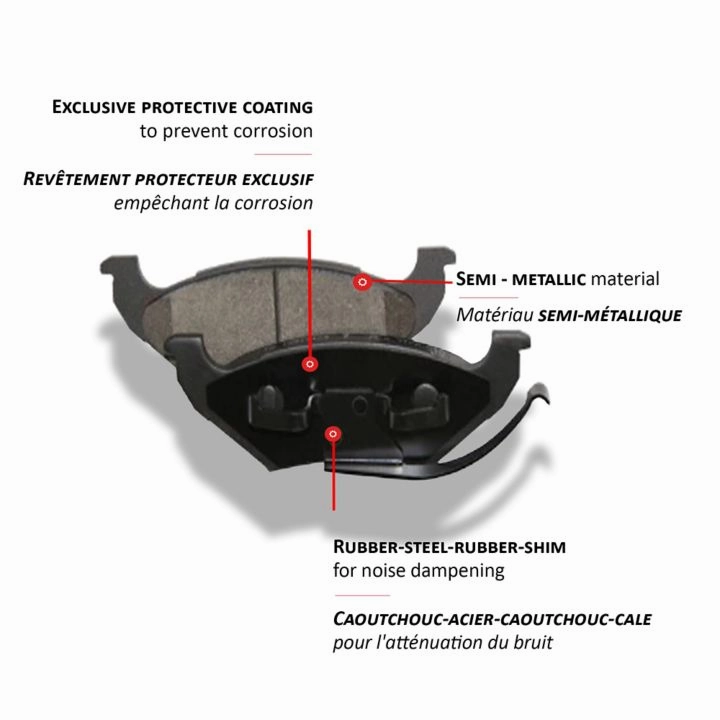 A03610 Certified Brake Pad Set